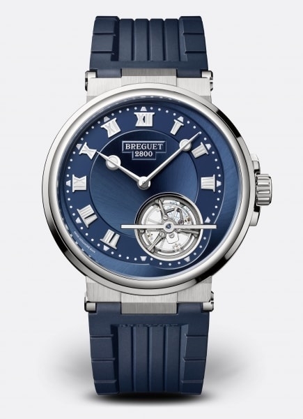 Breguet 5577PT/Y2/5WV : Marine Tourbillon 5577 Platinum / Blue / Rubber