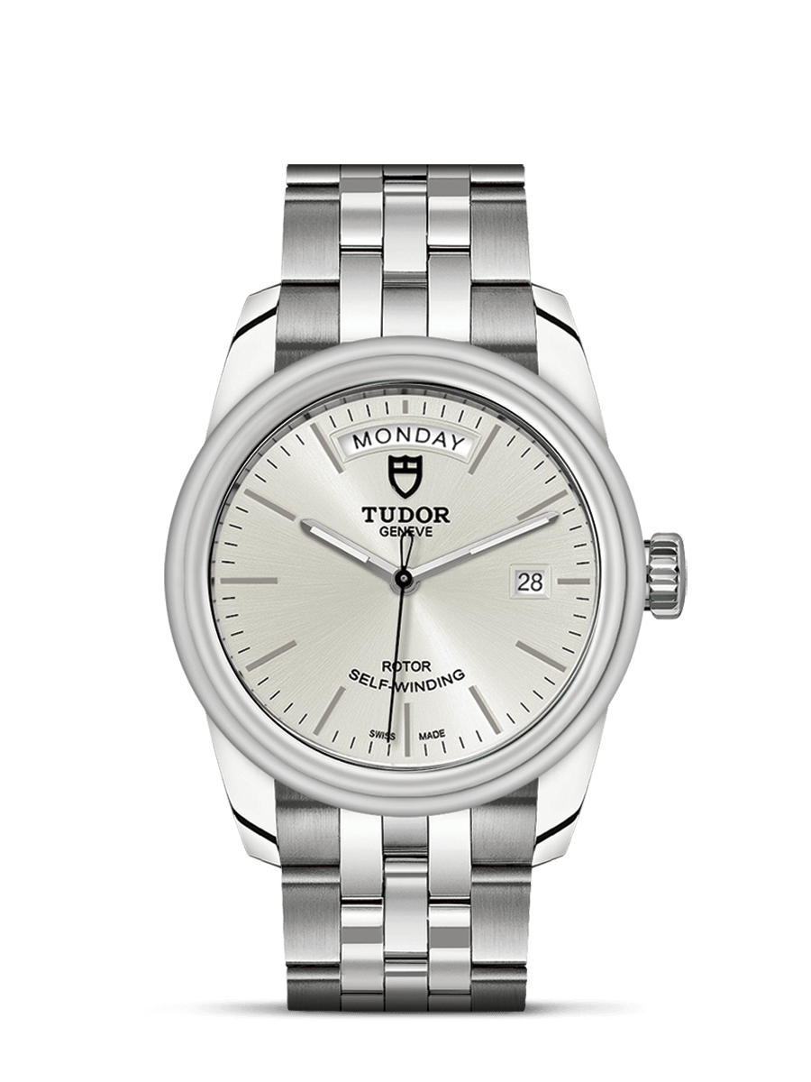 Tudor 56000-0005 : Glamour Day + Date Stainless Steel / Silver / Bracelet