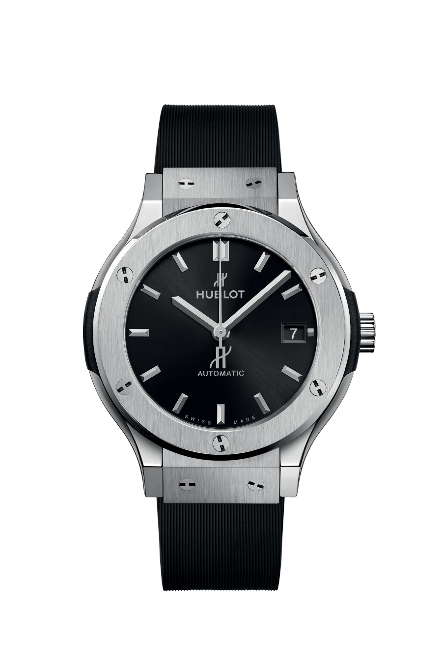 Hublot 565.NX.1470.RX : Classic Fusion 38 Titanium / Black / Rubber