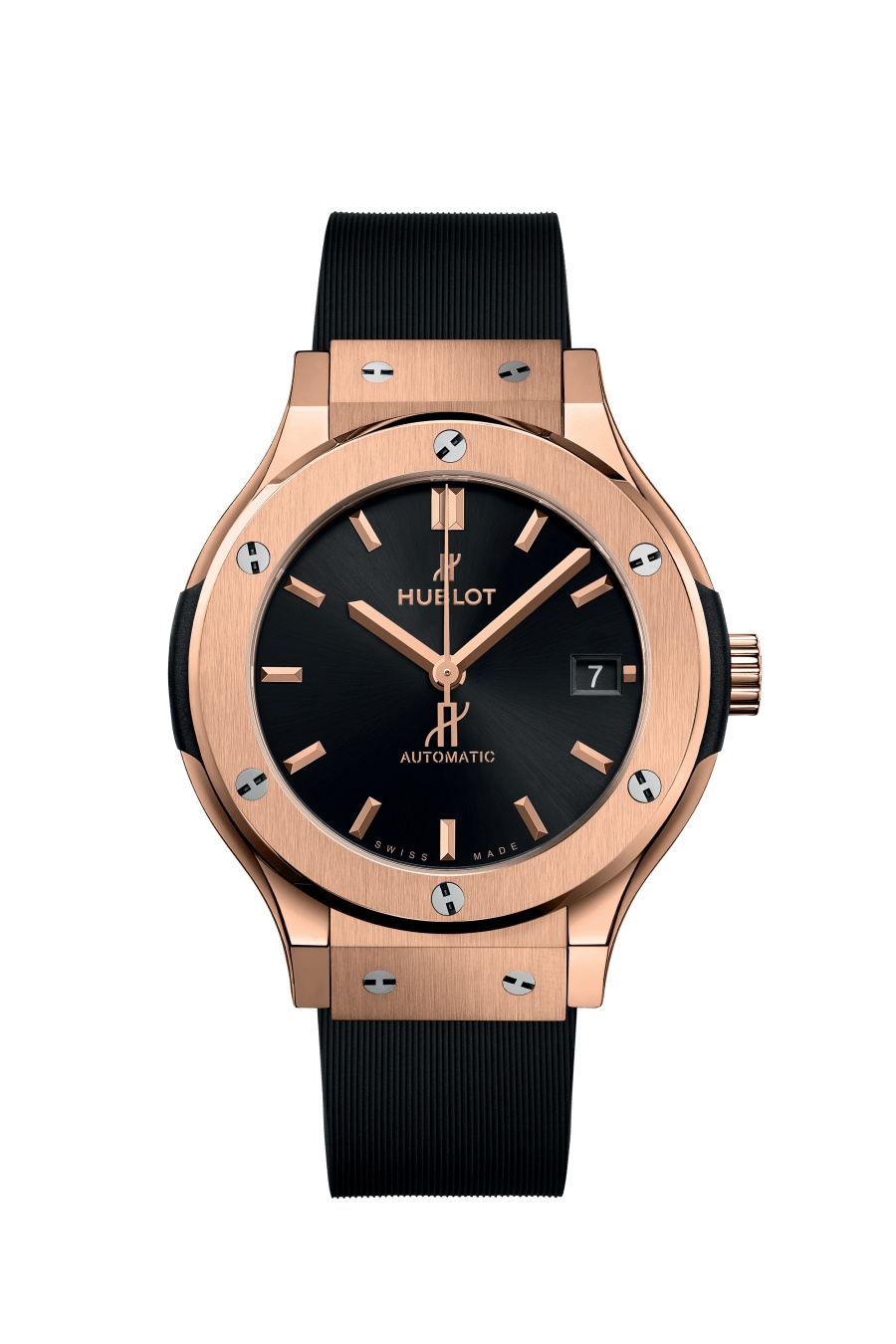 Hublot 565.OX.1480.RX : Classic Fusion 38 King Gold / Black / Rubber