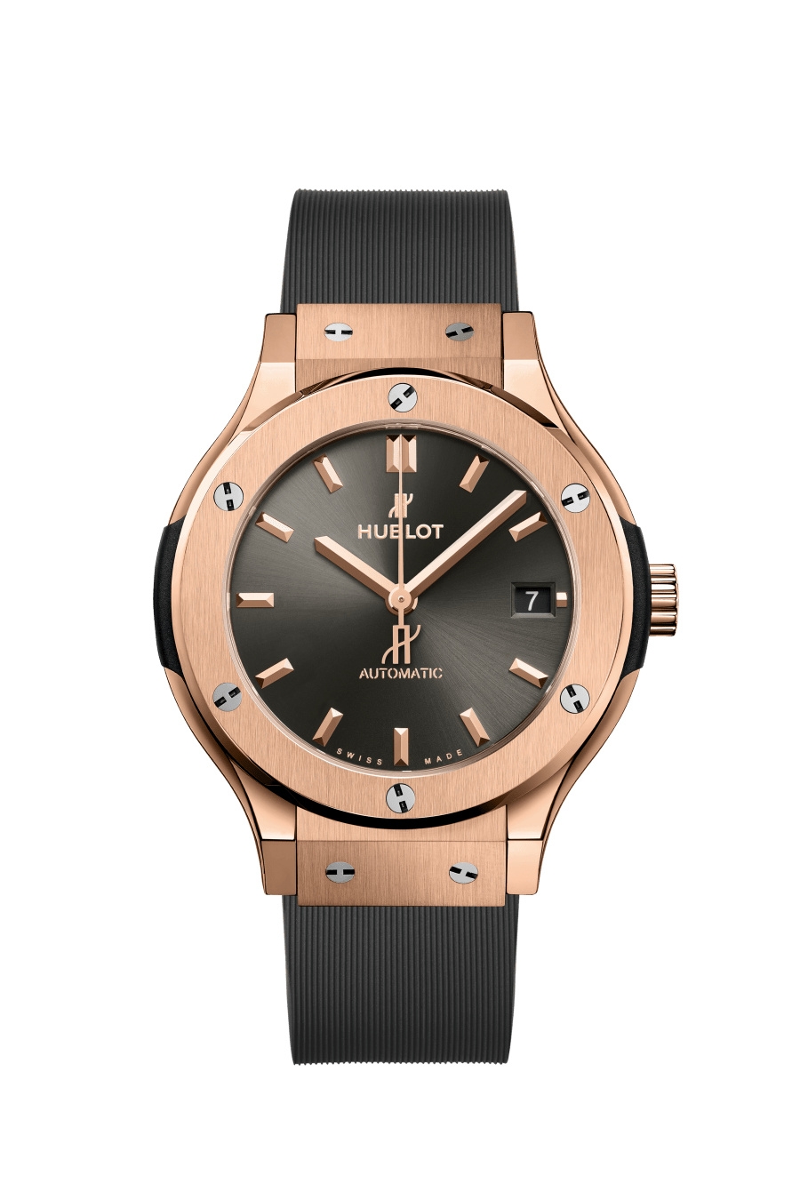 Hublot 565.OX.7081.RX : Classic Fusion 38 King Gold / Racing Grey / Rubber