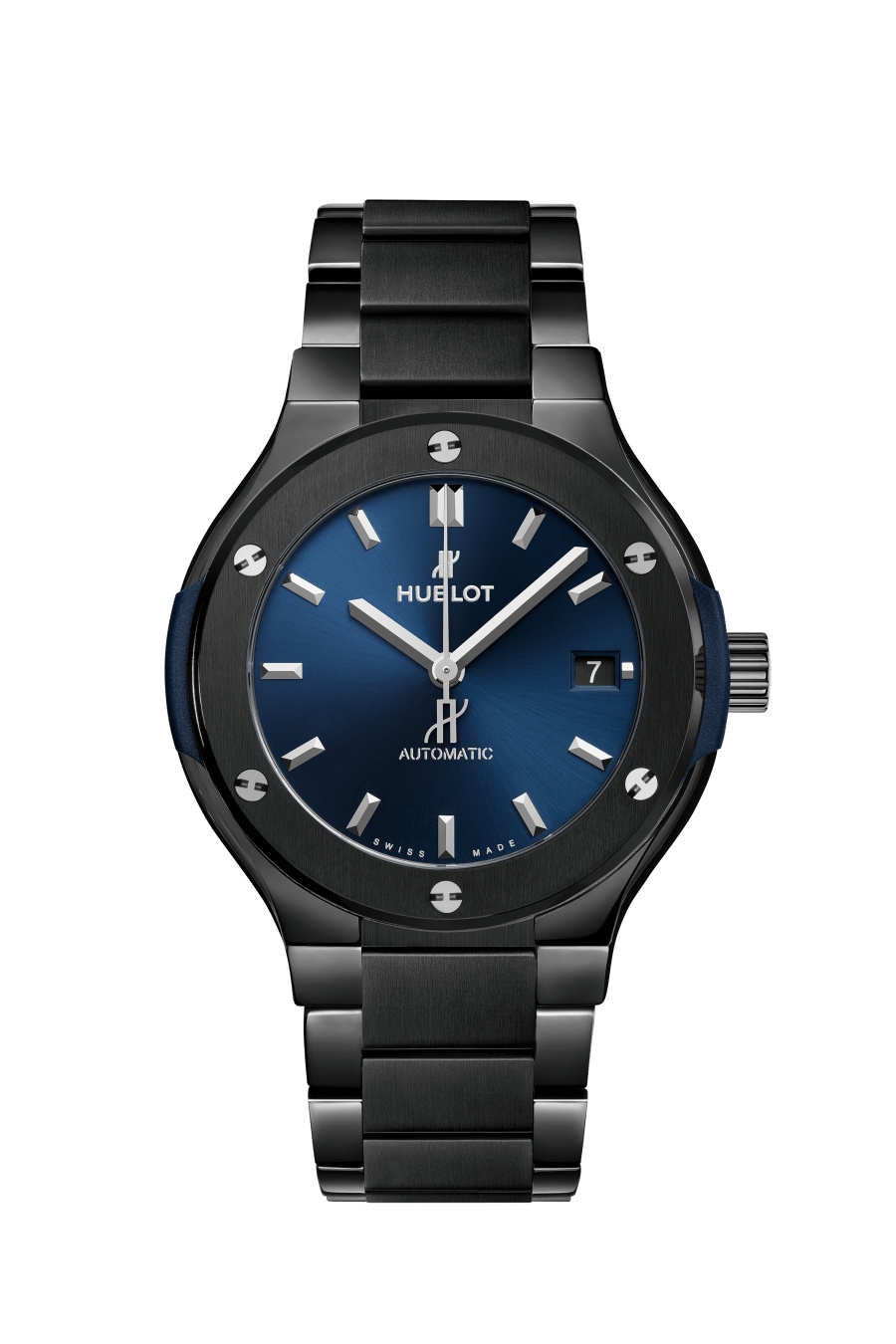 Hublot 568.CM.7170.CM : Classic Fusion 38 Ceramic / Blue / Bracelet