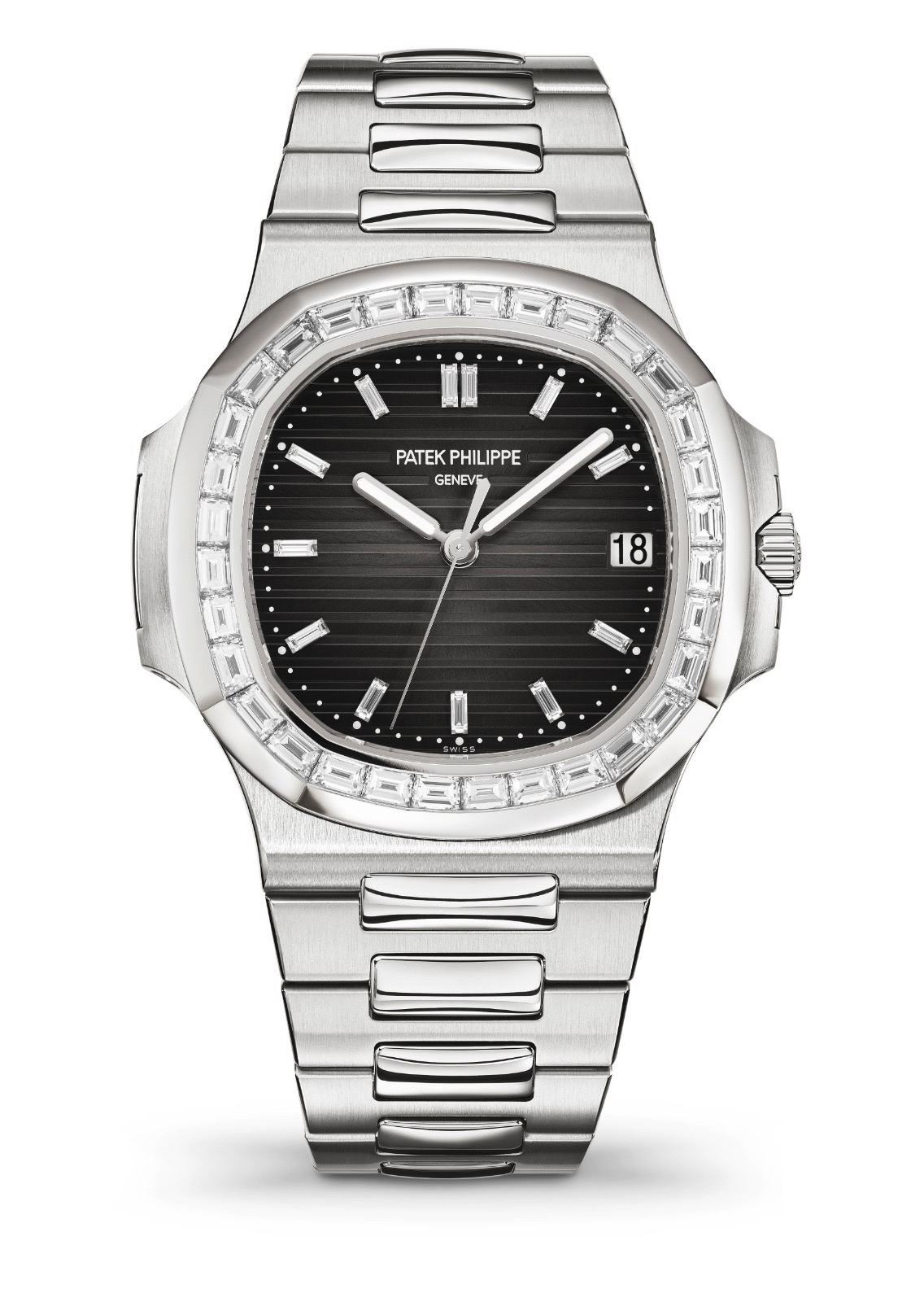 Patek Philippe 5711/110P-001 : Nautilus 5711 Platinum - Baguette / Grey