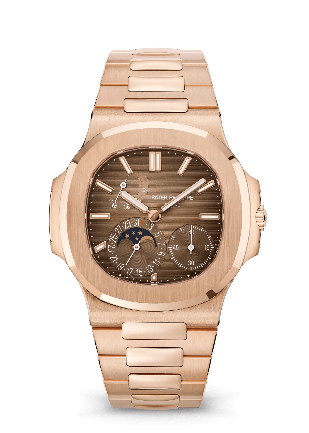 Patek Philippe 5712/1R-001 : Nautilus 5712 Rose Gold / Brown