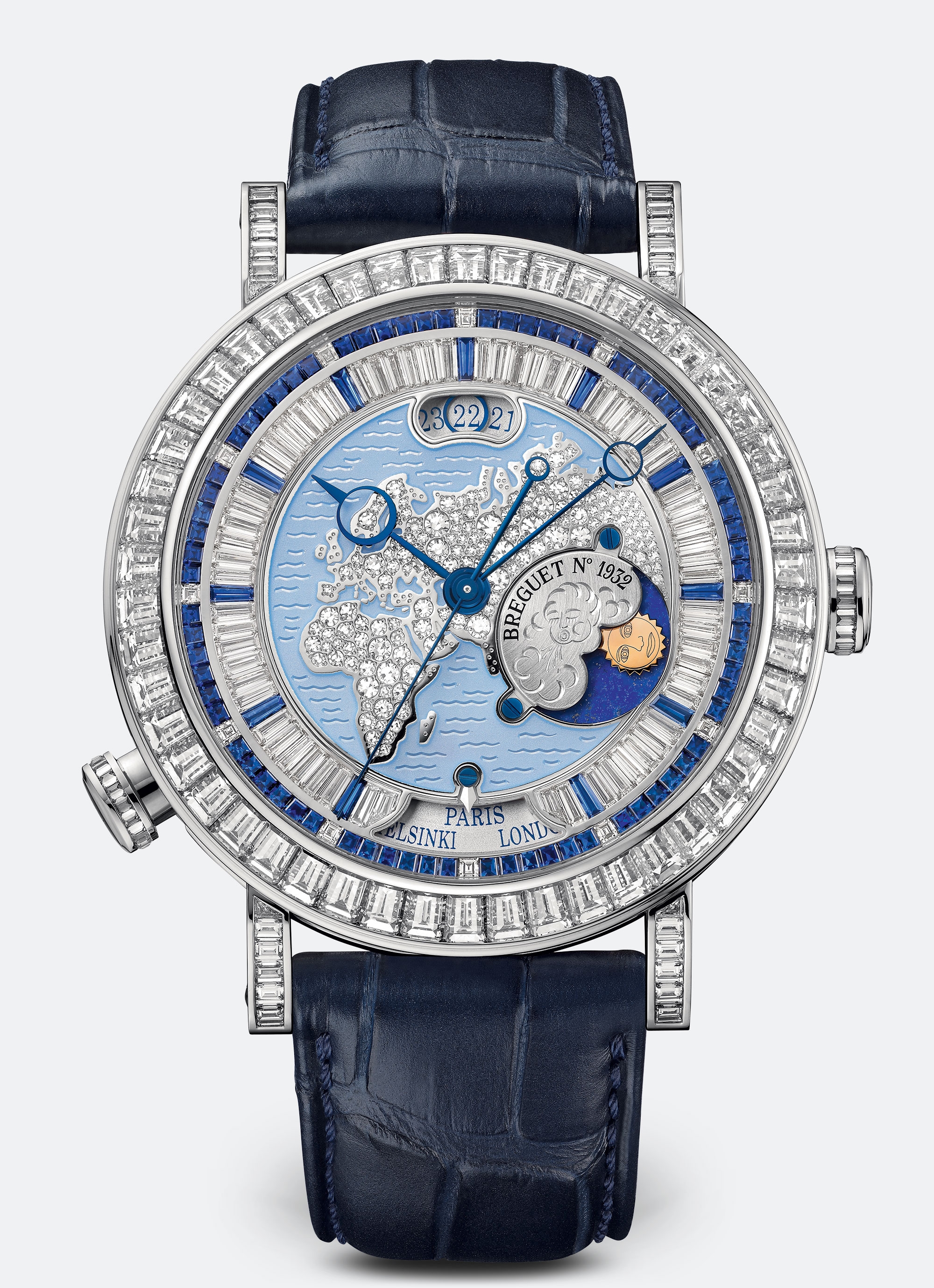 Breguet 5719PT/EU/9ZV/DD0D : Classique Hora Mundi 5719 Platinum / Europe - Africa