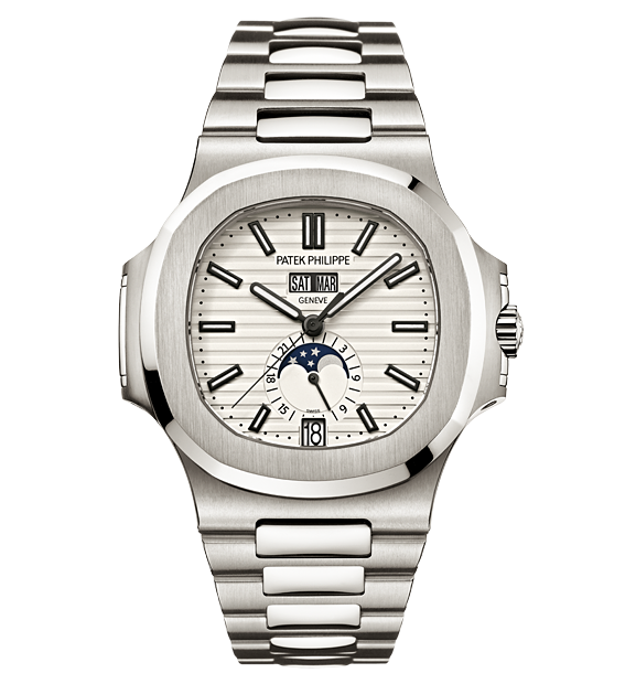 Patek Philippe 5726/1A-010 : Nautilus 5726 Stainless Steel / White