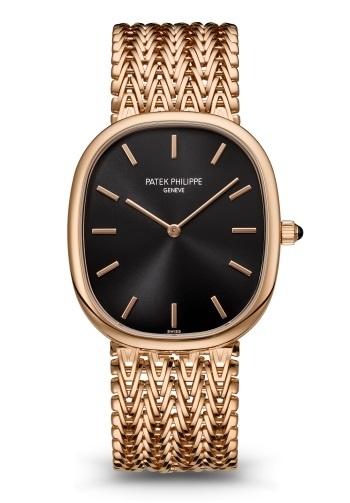 Patek Philippe 5738/1R-001 : Golden Ellipse 5738 Rose Gold / Black / Bracelet
