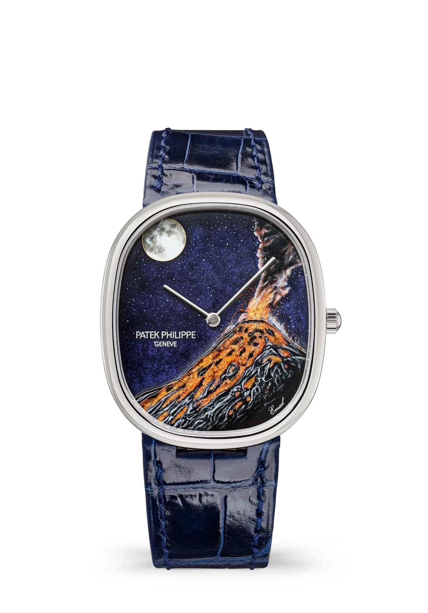 Patek Philippe 5738/50G-044 : Golden Ellipse 5738 White Gold / Fuego Vulcano