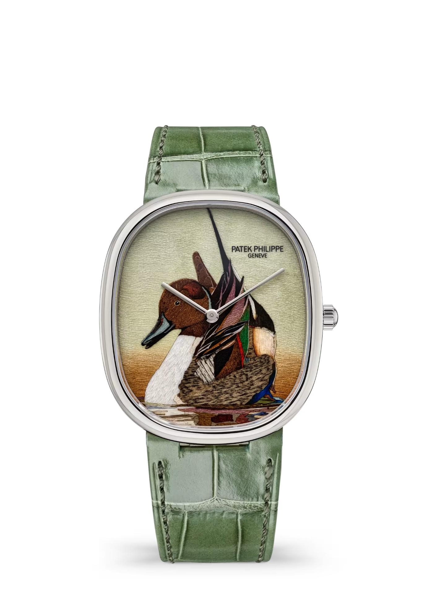 Patek Philippe 5738/50G-047 : Golden Ellipse 5738 White Gold / Northern Pintail
