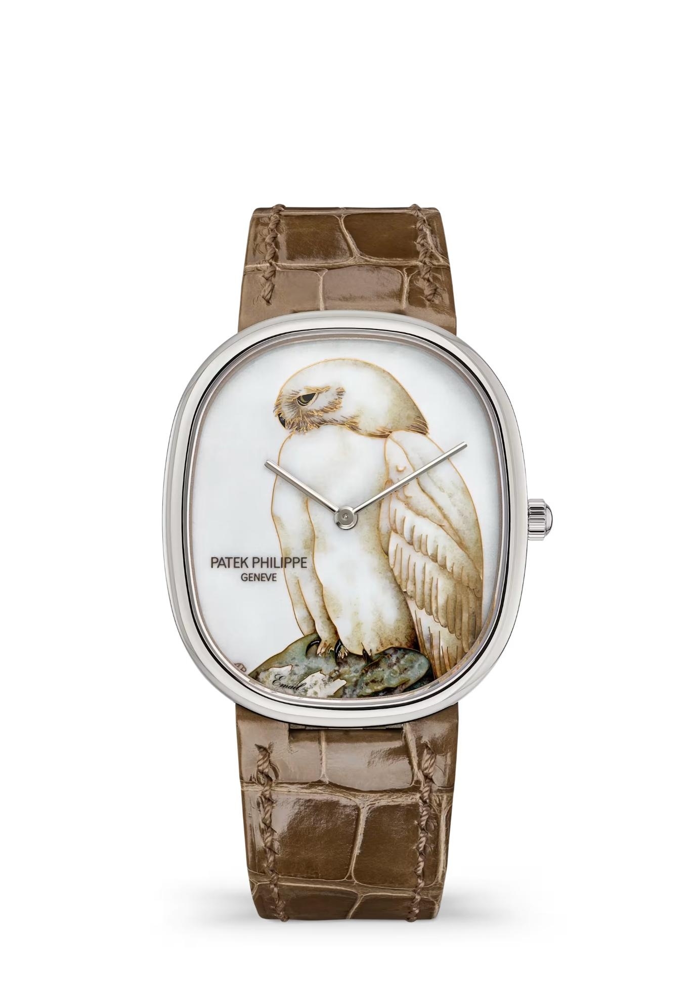 Patek Philippe 5738/50G-048 : Golden Ellipse 5738 White Gold / White Owl