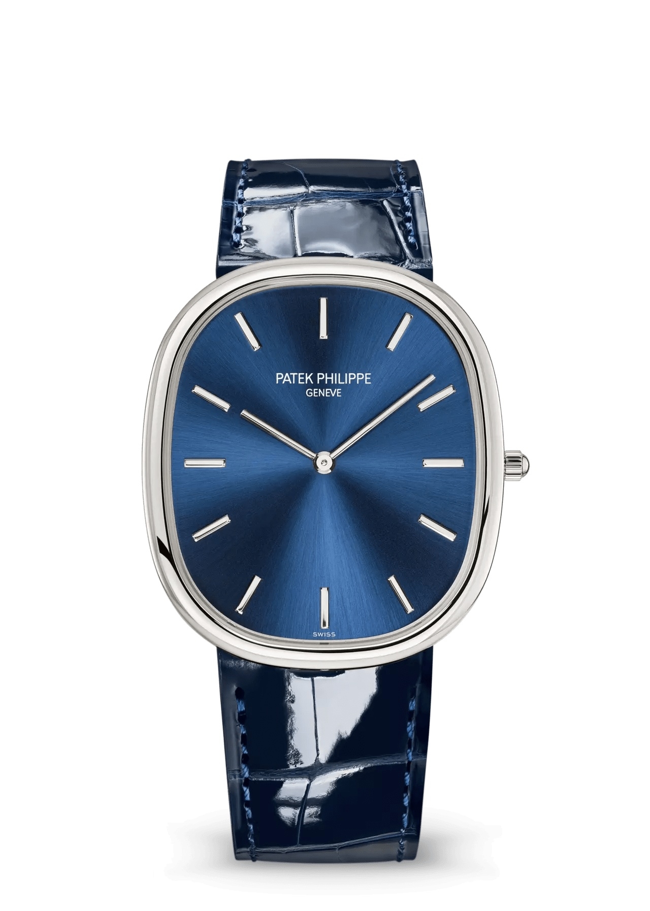 Patek Philippe 5738P-001 : Golden Ellipse 5738 Platinum / Blue