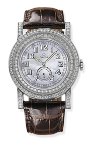 Omega 5775.71.02 : Museum Collection N° 1 "Pilots 1938" Aquarella Diamonds