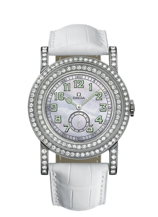 Omega 5775.71.56 : Museum Collection N° 1 "Pilots 1938" Aquarella Diamonds