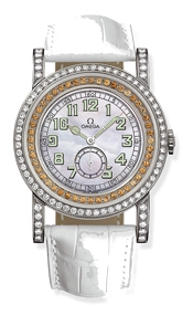 Omega 5776.71.56 : Museum Collection N° 1 "Pilots 1938" Aquarella Mandarin Garnet