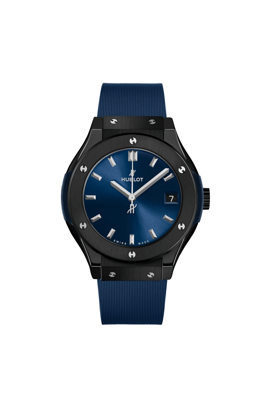 Hublot 581.CM.7170.RX : Classic Fusion 33 Ceramic / Blue / Rubber