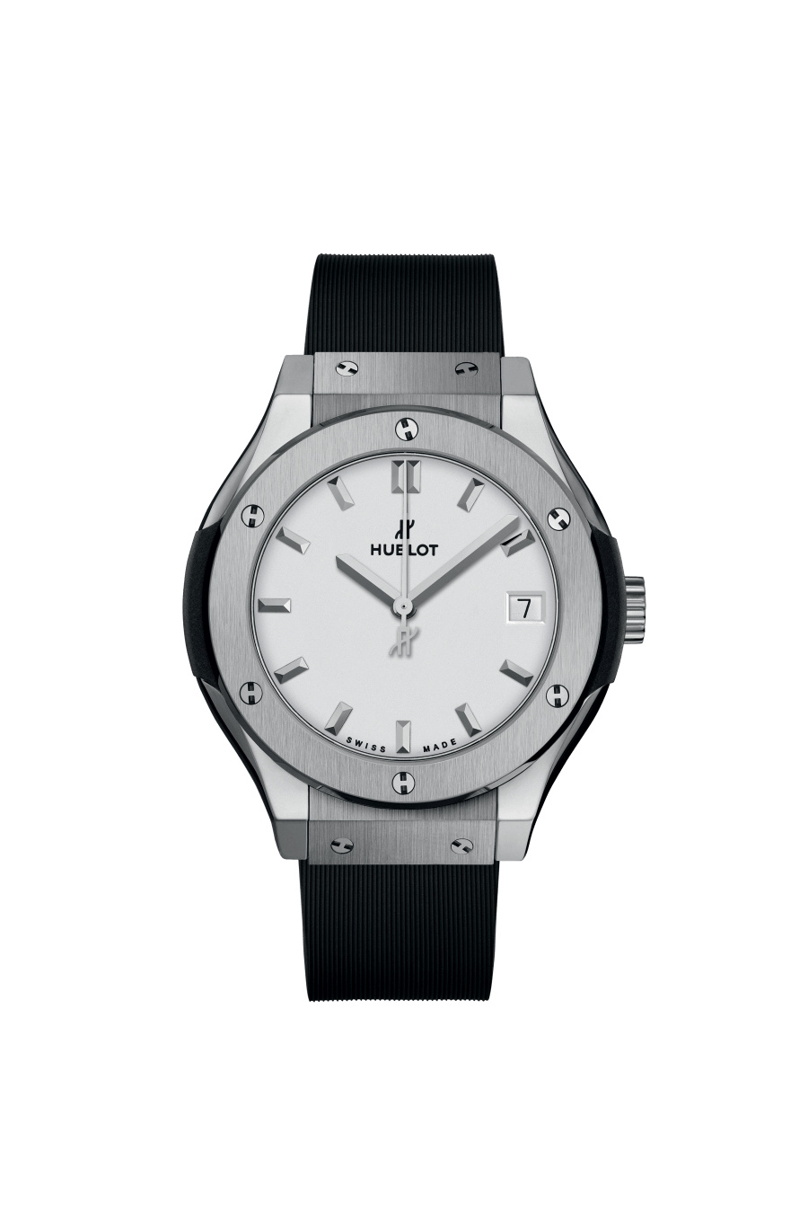 Hublot 581.NX.2611.RX : Classic Fusion 33 Titanium / Opaline / Rubber