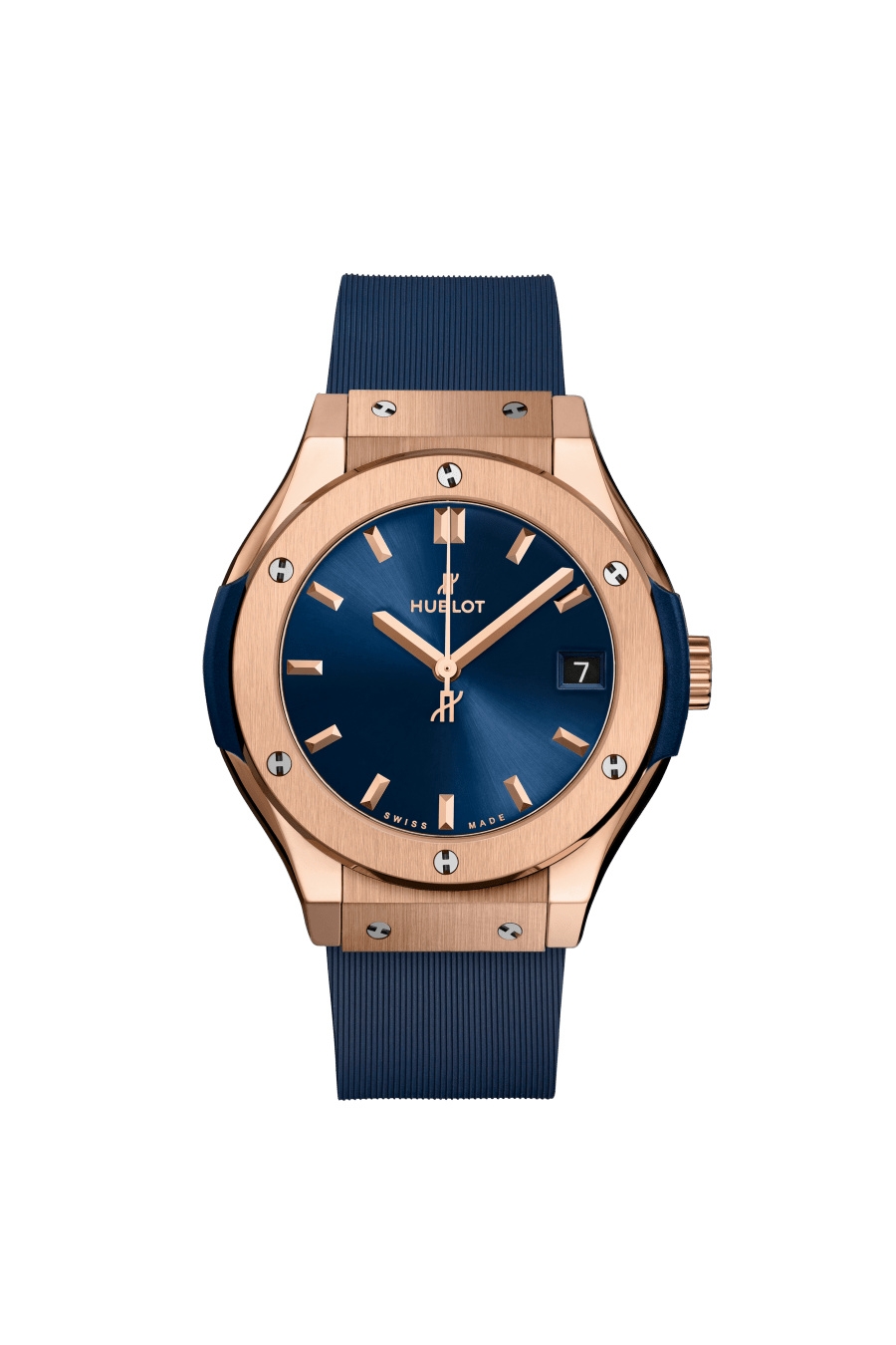 Hublot 581.OX.7180.RX : Classic Fusion 33 King Gold / Blue / Alligator