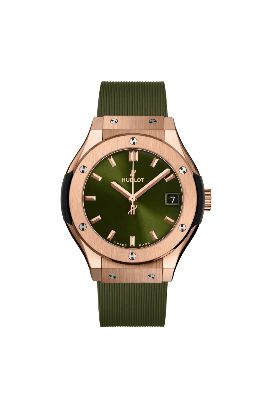 Hublot 581.OX.8980.RX : Classic Fusion 33 King Gold / Green / Alligator