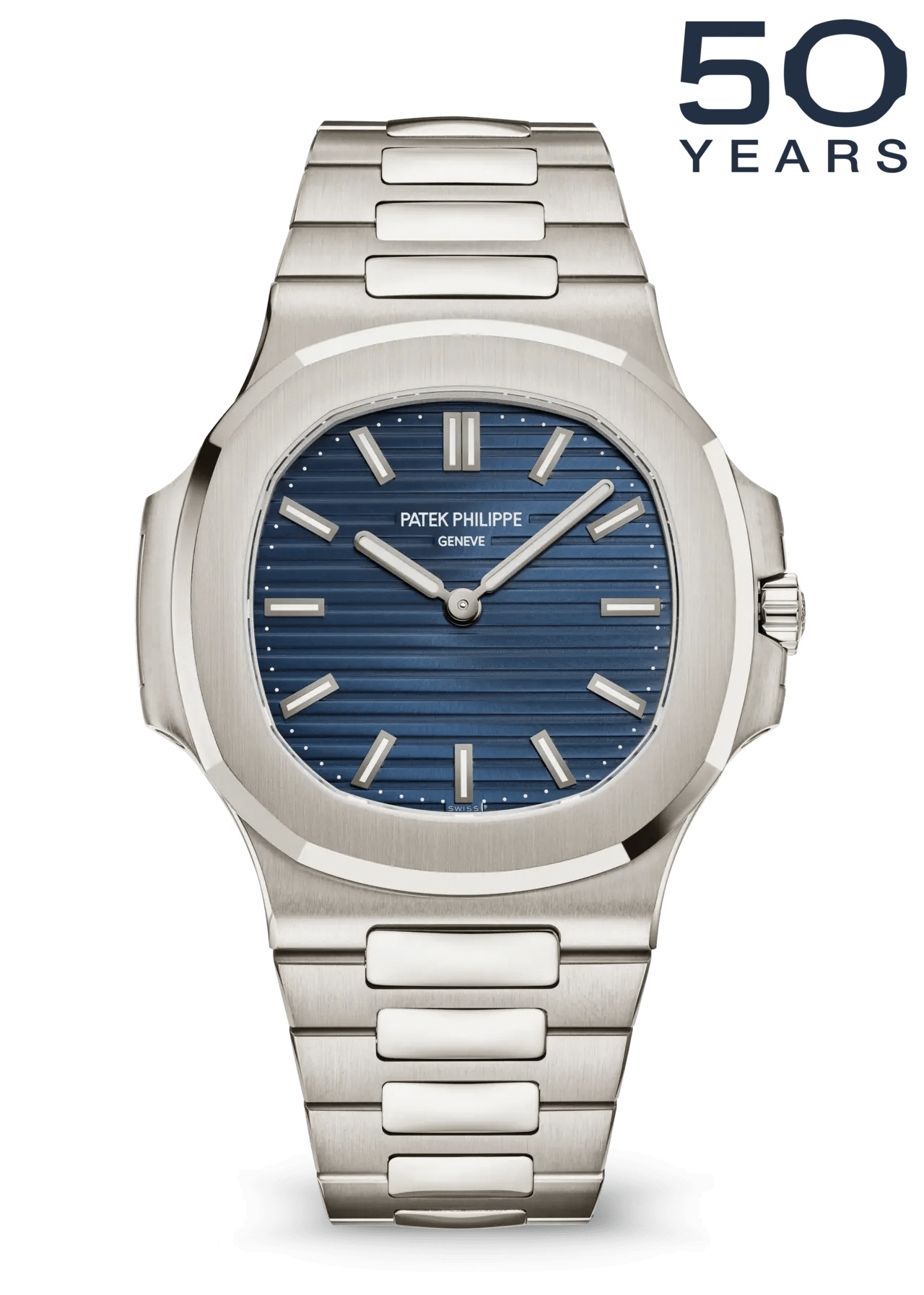 Patek Philippe 5810/1G-001 : Nautilus 50th Anniversary 5810 White Gold / Blue