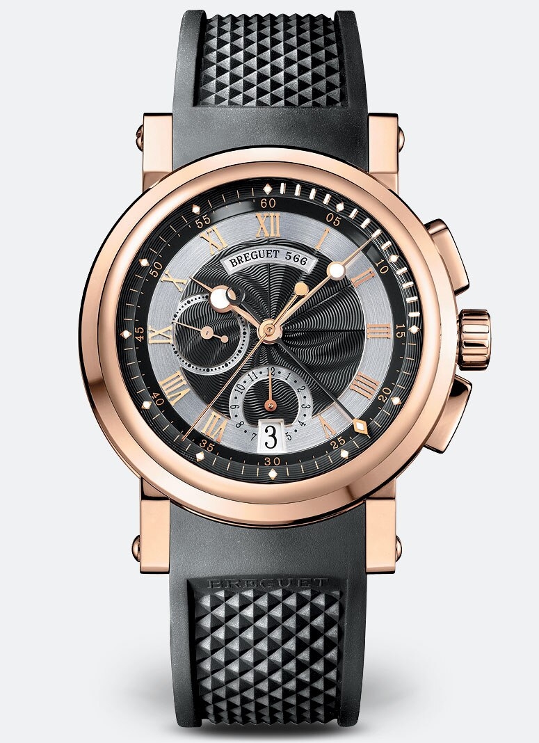 Breguet 5827BR/Z2/5ZU : Marine Chronograph 5827 Rose Gold / Black / Rubber