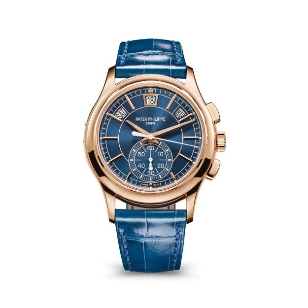 Patek Philippe 5905R-010 : Annual Calendar Chronograph 5905 Rose Gold / Blue
