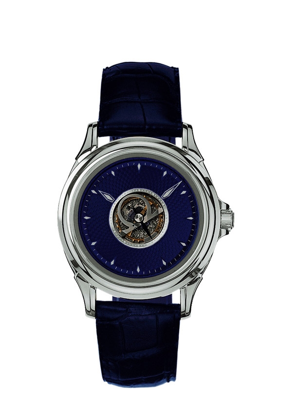Omega 5920.80.03 : De Ville Tourbillon White Gold / Blue