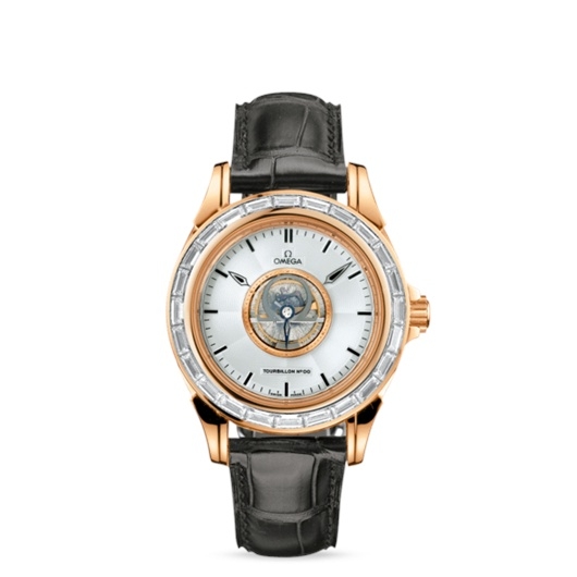 Omega 5934.30.32 : De Ville Tourbillon Red Gold / Baguette