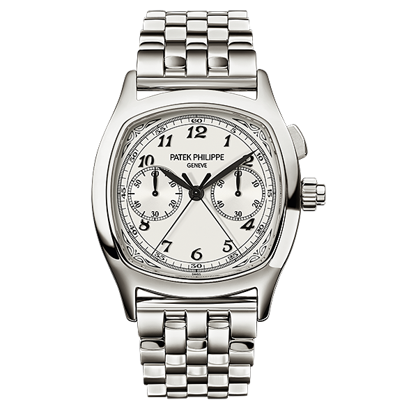 Patek Philippe 5950/1A-001 : Split-Seconds Chronograph 5950 Stainless Steel / Silver / Bracelet