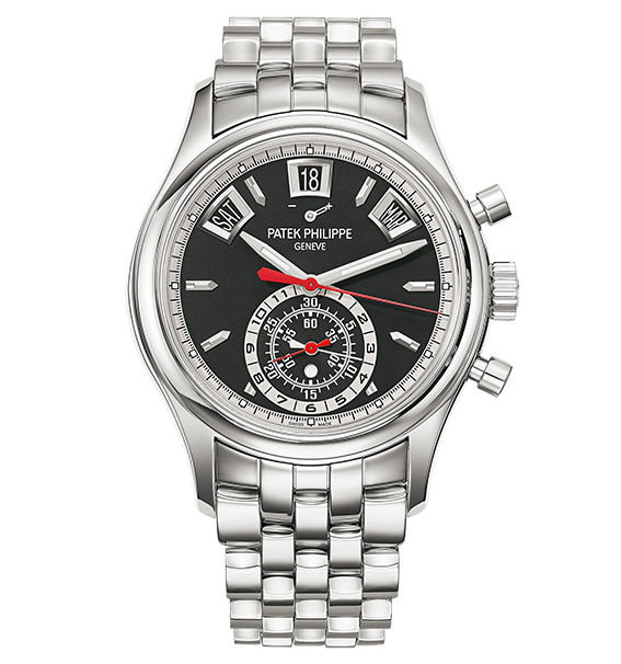 Patek Philippe 5960/1A-010 : Annual Calendar Chronograph 5960 Stainless Steel / Black