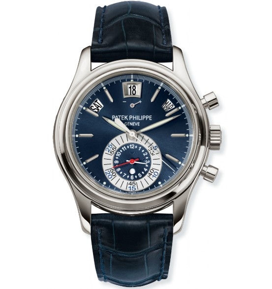 Patek Philippe 5960P-015 : Annual Calendar Chronograph 5960 Platinum / Blue