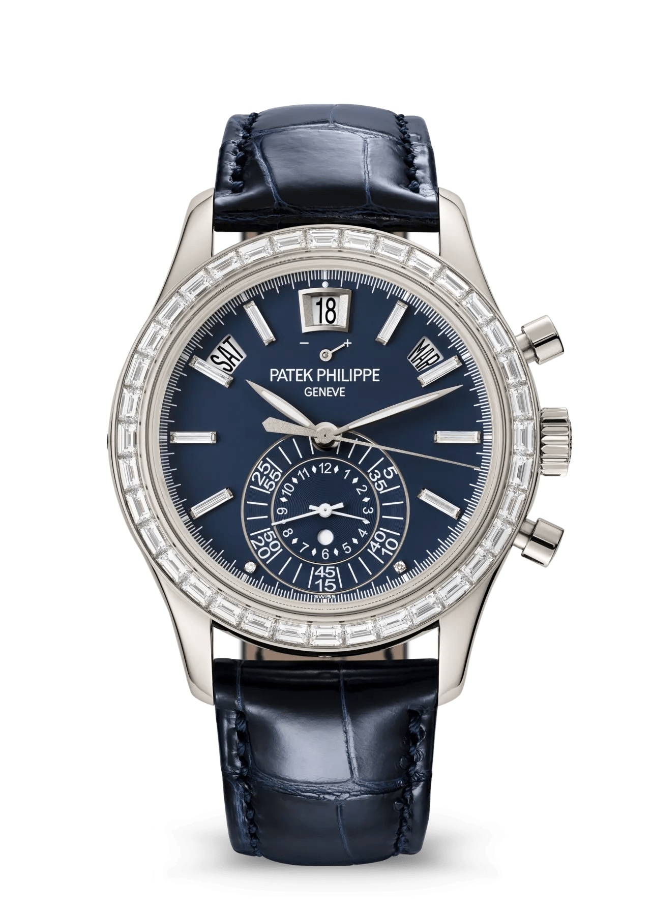Patek Philippe 5961P-001 : Annual Calendar Chronograph 5961 Platinum / Blue