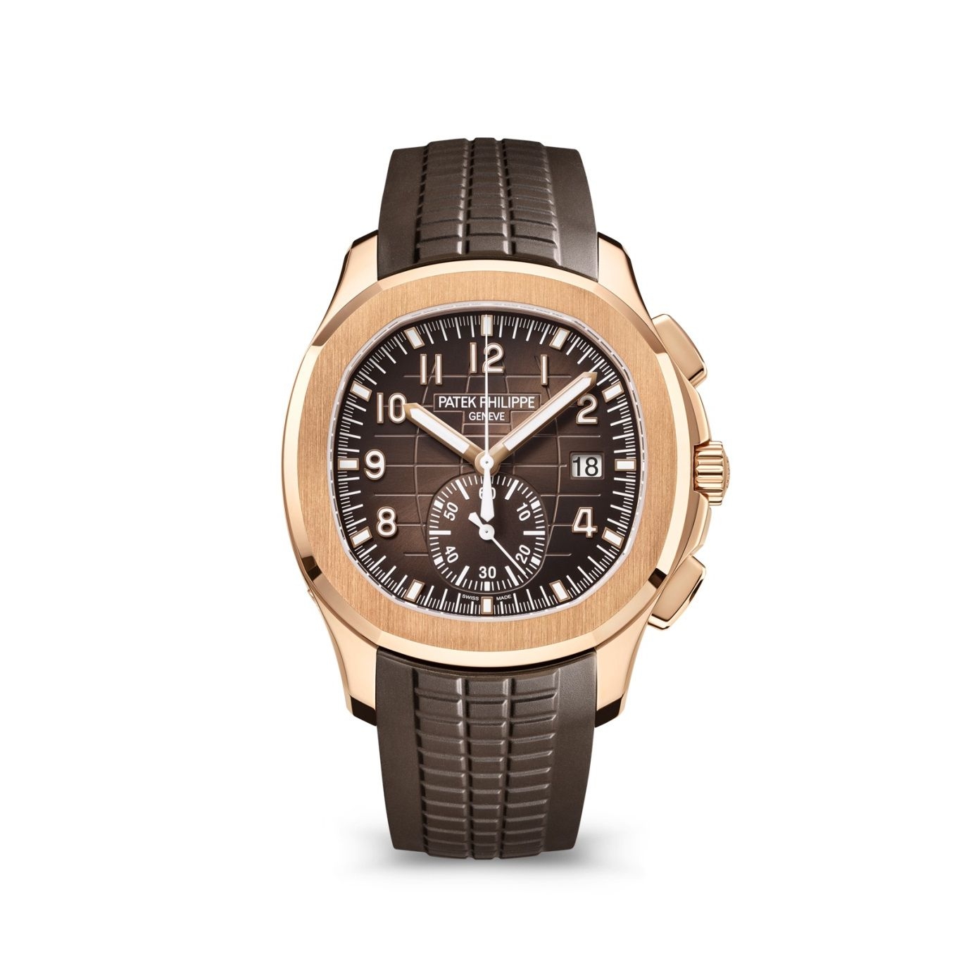 Patek Philippe 5968R-001 : Aquanaut Chronograph 5968 Rose Gold / Brown / Rubber