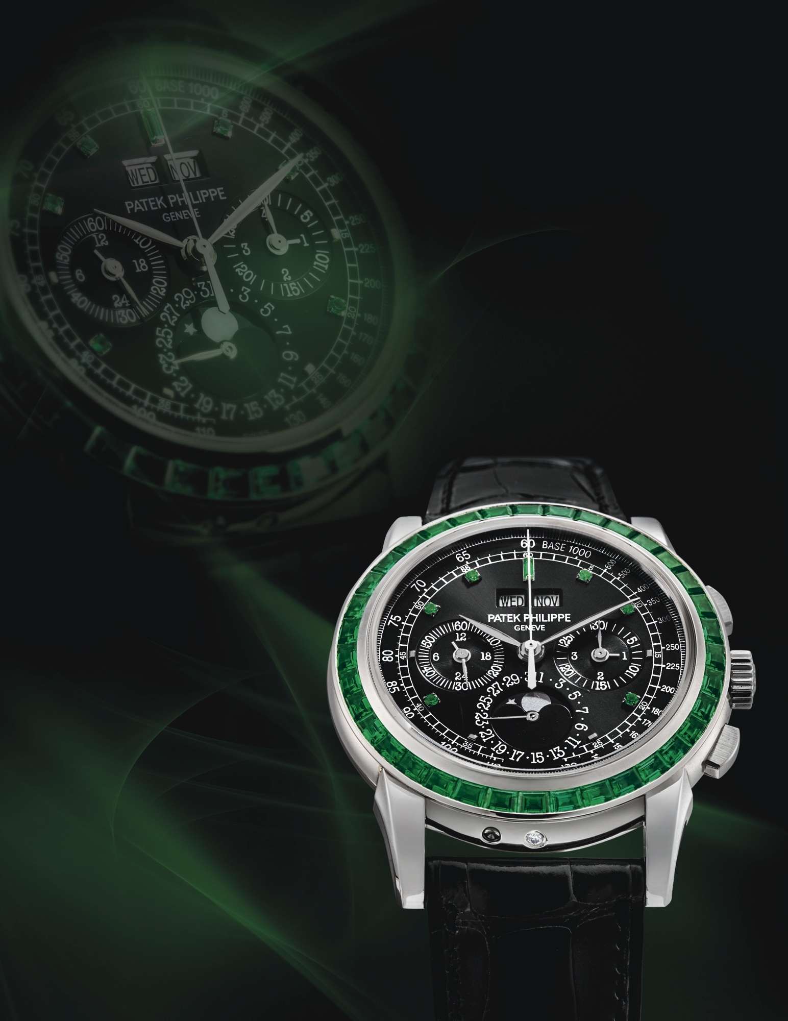 Patek Philippe 5971/13P-010 : Perpetual Calendar Chronograph 5971 Emerald