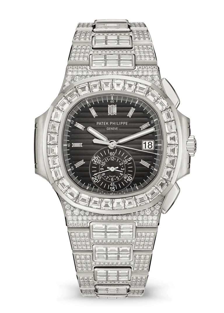 Patek Philippe 5980/1400G-010 : Nautilus 5980 White Gold - Diamond / Black