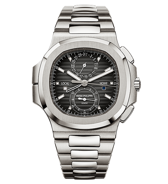 Patek Philippe 5990/1A-001 : Nautilus Travel Time Stainless Steel / Black