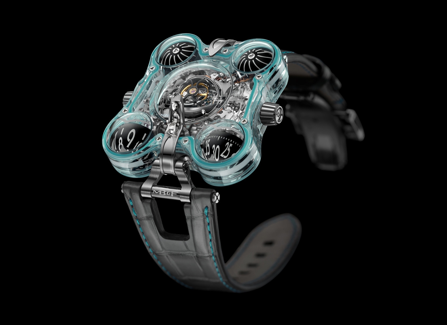 MB&F 60.STPT.B : Horological Machine N°6 Alien Nation HM6 Turquoise
