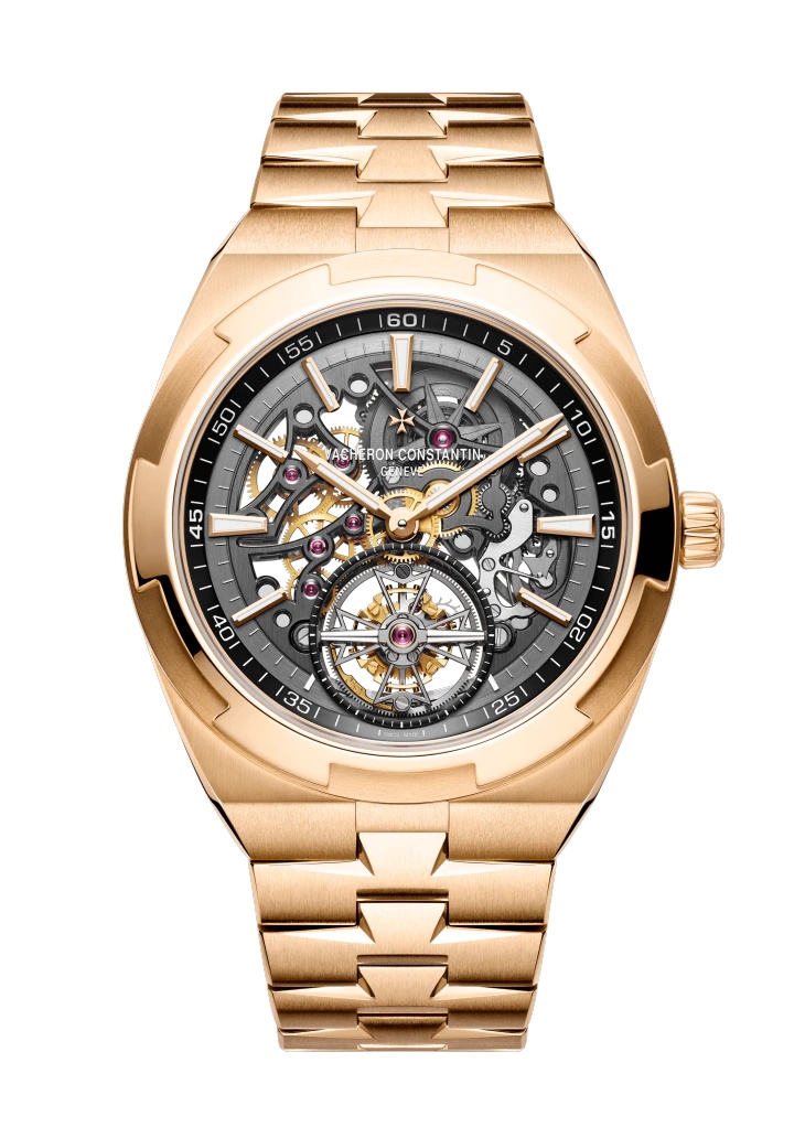 Vacheron Constantin 6000V/110R-B934 : Overseas Tourbillon Skeleton Pink Gold