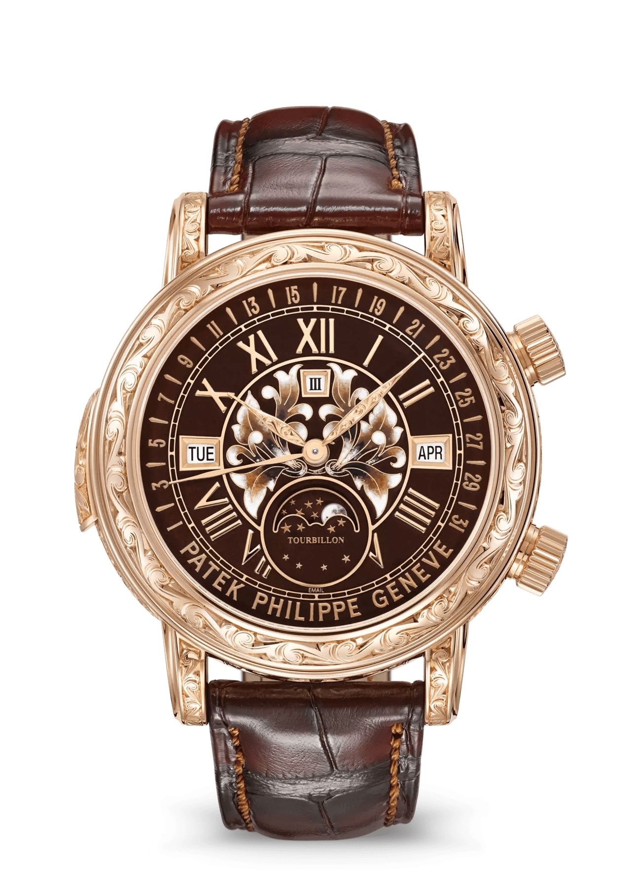 Patek Philippe 6002R-001 : Sky Moon Tourbillon 6002 Rose Gold / Black