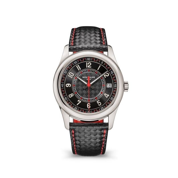 Patek Philippe 6007G-010 : Calatrava White Gold / Black - Red