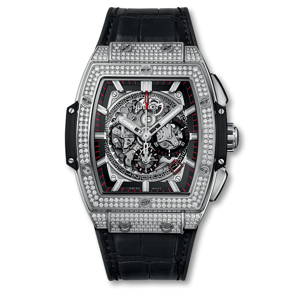 Hublot 601.NX.0173.LR.1704 : Spirit of Big Bang 45 Titanium / Pavé
