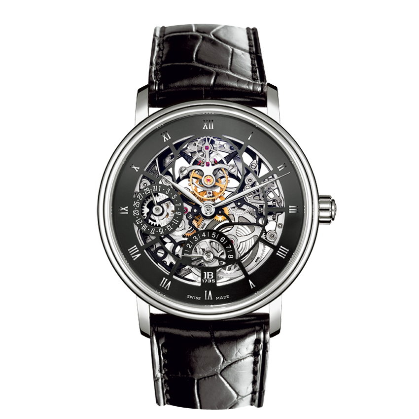 Blancpain 6025AS-3430-55 : Villeret Tourbillon Squelette 8 Jours White Gold
