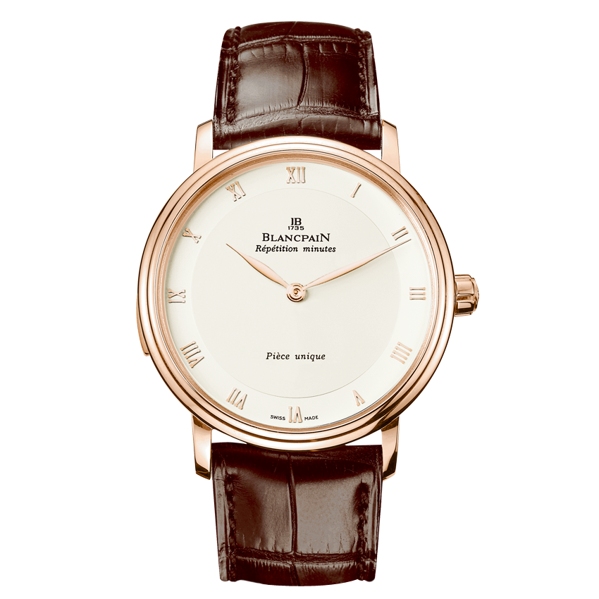 Blancpain 6033-3642-55 : Villeret Tourbillon Minute Repeater Automata Red Gold / Opaline