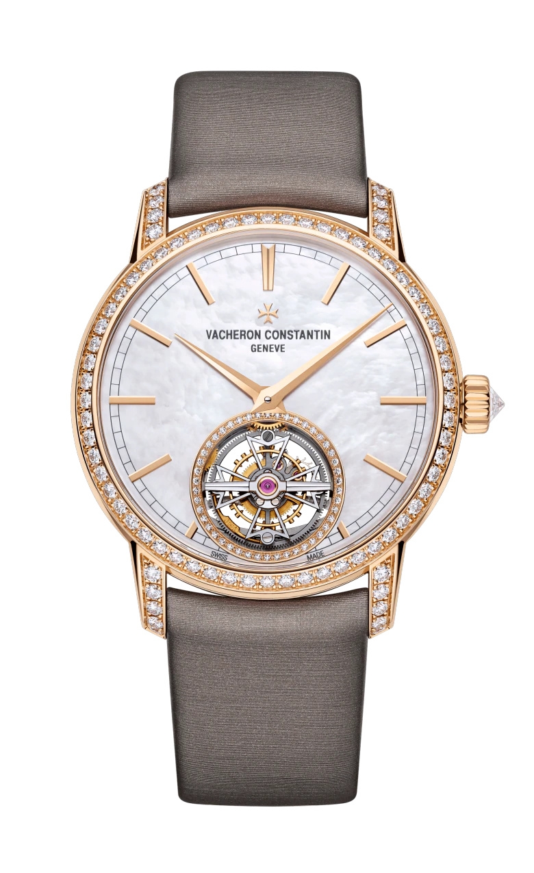 Vacheron Constantin 6035T/000R-B634 : Traditionnelle Tourbillon Pink Gold / Diamond / MOP