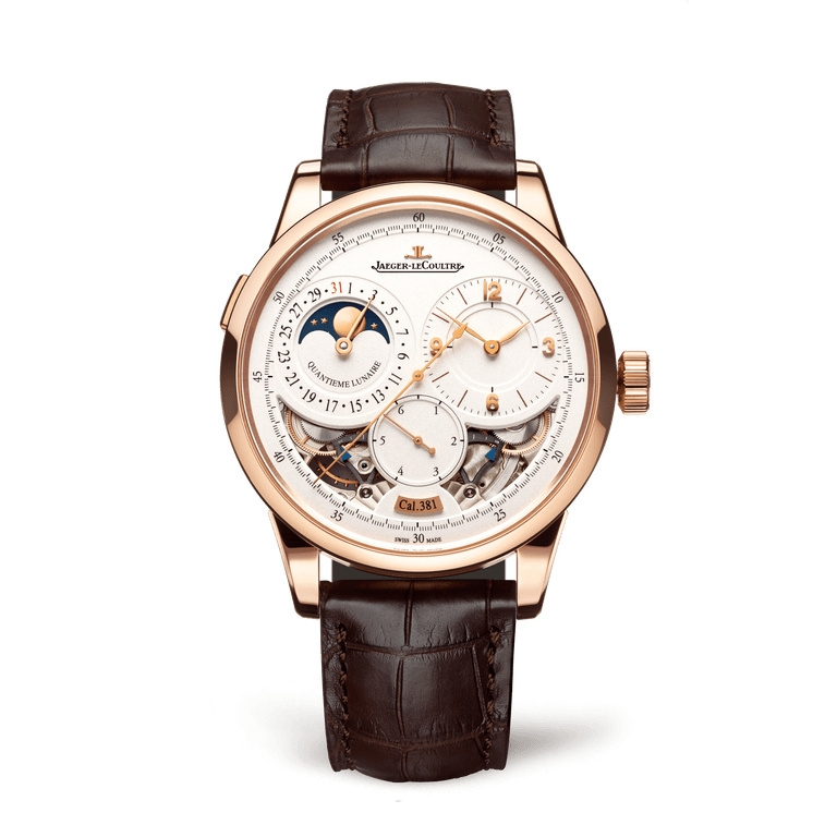 Jaeger-LeCoultre 604242J : Duomètre Quantième Lunaire Pink Gold / Open