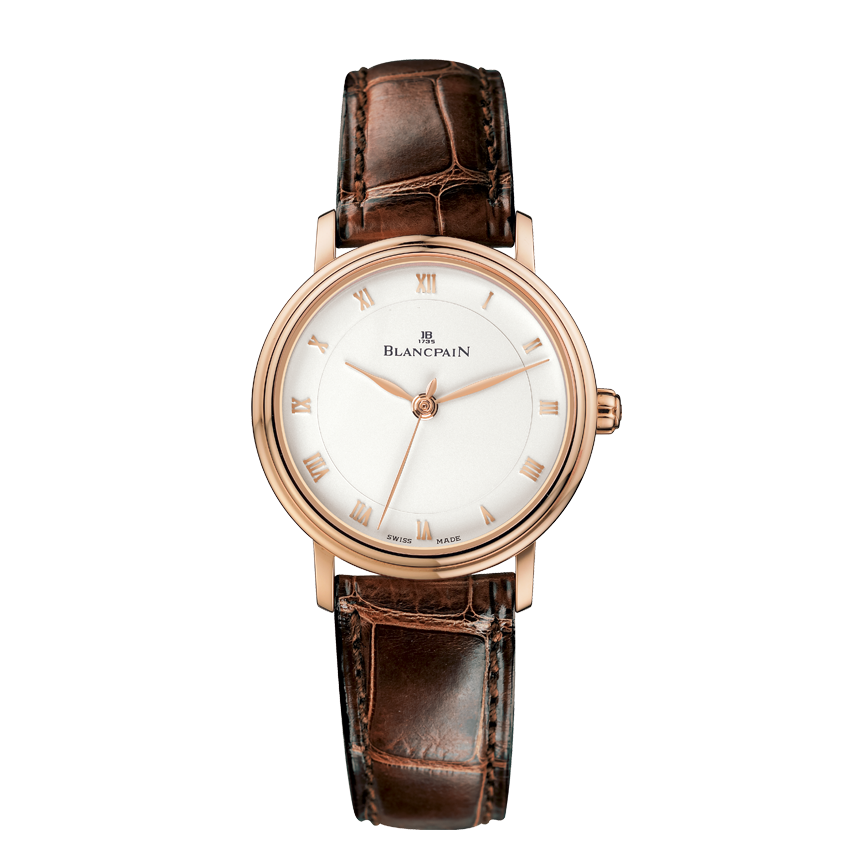 Blancpain 6102-3642-55A : Villeret Ultraplate Automatique Ladies Red Gold / Opaline