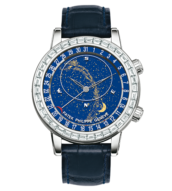 Patek Philippe 6104G-001 : Celestial 6104 White Gold / Blue