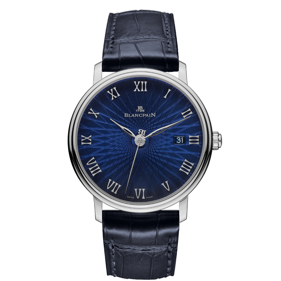 Blancpain 6223C-1529-55A : Villeret Ultraplate Automatique White Gold / Flinqué