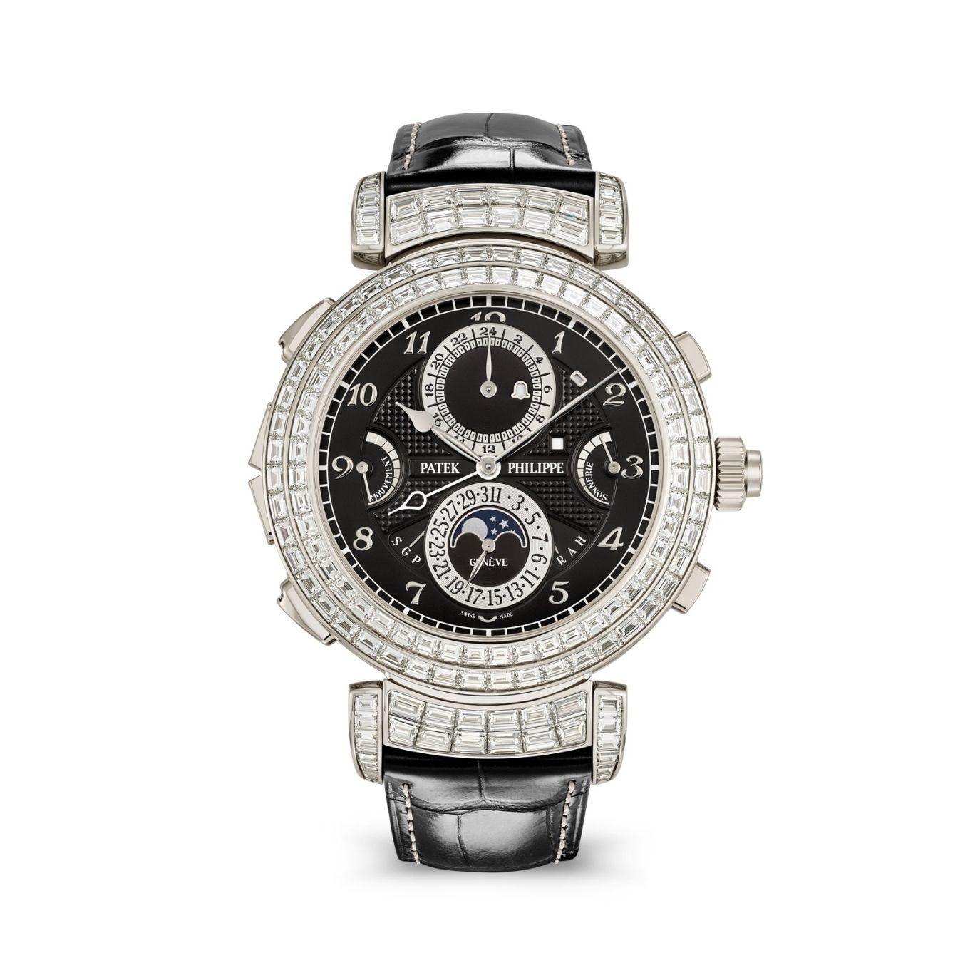 Patek Philippe 6300/400G-001 : Grandmaster Chime 6300 White Gold - Diamond / Black