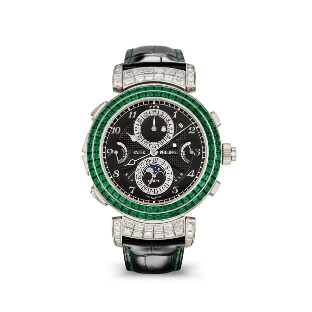 Patek Philippe 6300/403G-001 : Grandmaster Chime 6300 White Gold - Emerald / Black