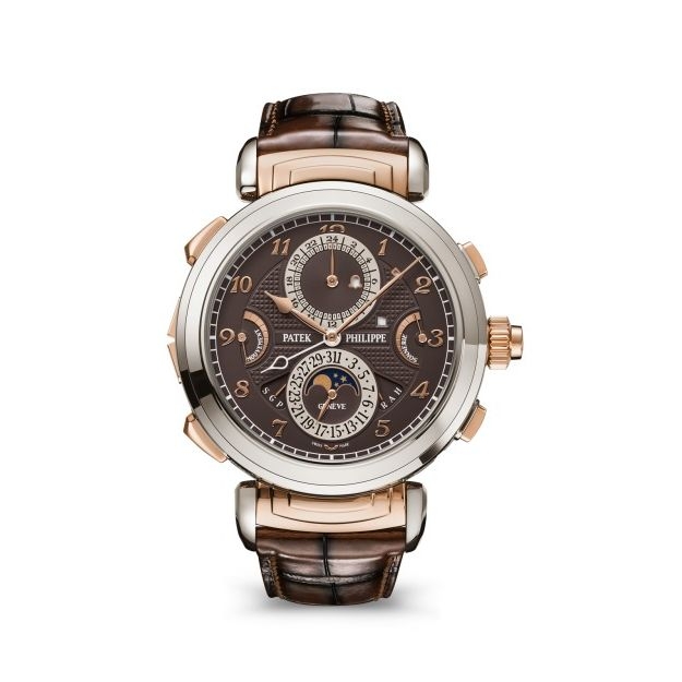 Patek Philippe 6300GR-001 : Grandmaster Chime 6300 Rose Gold - White Gold / Brown